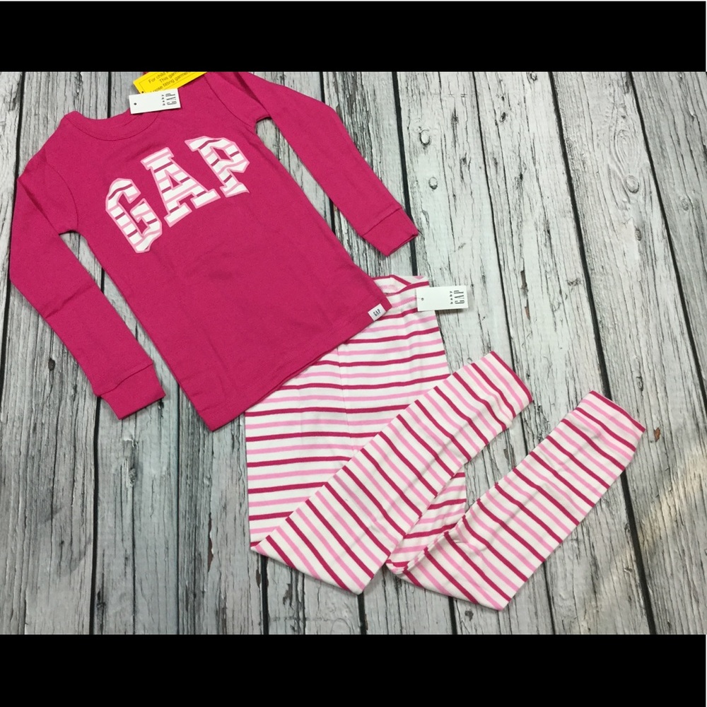 Gap Girls 3T Pink Striped Pajamas